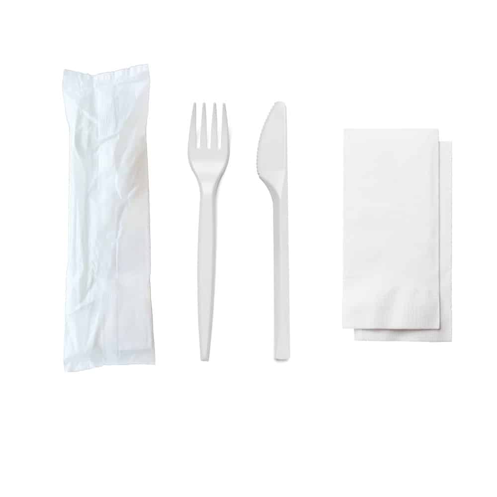 forchette monouso in plastica - 17cm - 100 pezzi - bianche